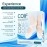 COIF Professional Moisturizing Silicone Gel Socks with Arch Support, One Size Dry Crack Feet Treatment for Women or Men, Hydrating Spa Socks for Dry Feet Heel Repair, One Reusable Pair, white