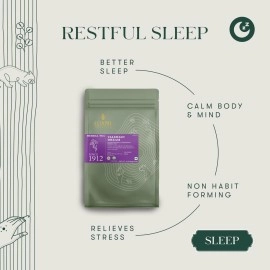 LUXMI Estates Sleep Tea With Valerian Root 50 Tea Bags (50 gram) Pack, With Chamomile, Lavender & Valerian Root | Caffeine Free Tea Bags For Insomnia Anxiety & Stress Relief, Relaxation, Restful and