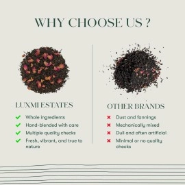 LUXMI Estates Sleep Tea With Valerian Root 50 Tea Bags (50 gram) Pack, With Chamomile, Lavender & Valerian Root | Caffeine Free Tea Bags For Insomnia Anxiety & Stress Relief, Relaxation, Restful and