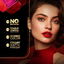 FACESCANADA FACES CANADA Comfy Matte Creme Lipstick - Now Or Never, 4.2g | Long Stay | Creamy Matte Finish | Intense Color | Super Hydrating & Nourishing | Single Stroke Smooth Application