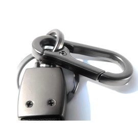 MAPLE Premium Leather & Metal Keychain and Keyring Compatible with Royal Enfield/Bullet (Black)