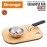 Orange Stainless Steel Triply Tadka Pan/Vaghariya Pan with Stay Cool Long Silicon Handle for Spice Seasoning, Frying, Heating and Roasting|, Silver | Induction Friendly (11CM)