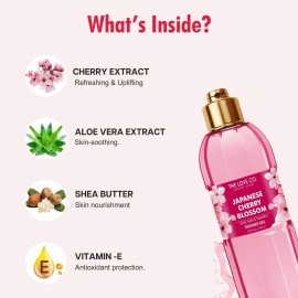 THE LOVE CO. Japanese Cherry Blossom Bath & Shower Gel - 100% Vegan Body Wash for Women & Men - Hydrating & Long-Lasting Scent - Paraben-Free - 100ml