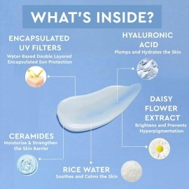 Happier Ultralight Sunscreen Gel SPF 50 PA+++ | Sunscreen Gel For Men & Women | Lightweight, Non-Greasy, Fast Absorbing, No White Cast Sunscreen | Non-Comedogenic Sunscreen Broad Spectrum PA+++ - 50ml