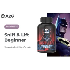 A2G Sniff & Lift Ammonia Smelling Salt | THE BATMAN EDITION:Unmasking Dark Knight Formula,Illuminating Shadows | For Beginner Powerlifters | A2G Lifestyle (Batman Edition)