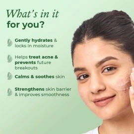 The Pink Foundry Acne Moisturiser I Treats & Prevents Breakout, Soothes Redness & Irritation I Gel Moisturiser for Normal, Sensitive, Oily, Combination Skin 50ml