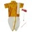 AMIRTHA FASHION Boys Traditional Dhoti & Shirts SET WITH ACCESSORIES (Pyjamas Dhoti GOLD), Gold, 6-12 M