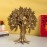 Jaszz Art Pure Brass Kalpavriksha Tree Showpiece (8 inches, 1 Kg) Trees of Life - Home Decor - Gift for Good Luck Vastu and Fengshui - Best in Living Room Table Decoration with Antique Polish