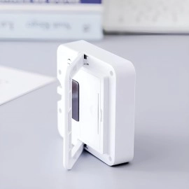 PLUZNIQ Kitchen Timer, 24-Hours Digital Timer with Clock for Cooking, Loud Alarm & Strong Magnet, Count-Up & Count Down for Kitchen Baking Sports Games Office Study (Pack of 1, Pink)