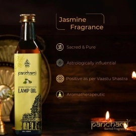 panchami SSSE Divinity in Every Drop Since 1995 Jasmine Lamp Oil | Inspired From Vedas & Puranas | 100% Natural & Pure Pooja Oil | For Worship & Wellness | 500 Ml