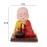 sculpmart Solar Powered Moving Head and Hand Sitting Gautam Buddha Statue for Living Room | Car Dashboard | Home | Office Desk | Wealth & Prosperity - Red