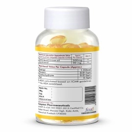 Fytika Epo 1000 Evening Primrose Oil and Tocotrienol Capsules | For Healthy and Acne free Skin | Supports Hormonal Balance in Women | Helpful in PMS & Menopause | Natural Oil Extract 60 Softgels Caps