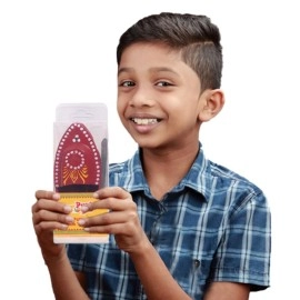 Desi Toys Putt Putt Nav |Pop Pop Steam Boat|Classic Indian Toys|Nostalgic Tin Water Toy|Free Candle & Dropper|Powered by Flame|Size - 15.2 x 6.9 x 4.1 cms for 14+ Children (Putt Putt Nav Pack of 2)