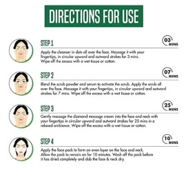 Nature\'s Essence Advanced Brightening Diamond Facial Kit 452gm for Skin Shining & Bright