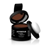 Adomour Hair Root touchup Powder | Hairline Powder for Men and Women | Instantly conceals Hair loss, bald patch and Grey Hair | Root Cover up | Sweat Resistant and Stain Proof 24 hour Formula (Dark