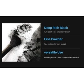 like it Artist Black Charcoal Powder for sketching/Drawing (Charcoal Powder Per Pack 30 grams) Pack of 1