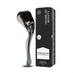 HOUSE OF BEAUTY Derma Roller for Face - 0.75mm Microneedle Roller for Skin Care, Dark pigmentation, Beard Growth & Hair Regrowth - 540 Real Titanium Microneedling Tool for Glowing Skin, Fine Lines