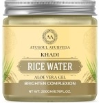 Ayusoul Ayurveda Rice Water Aloe Vera Gel for Skin, Face & Hair | Super-Hydrating, Soothing & Moisturizing | For Women & Men of All Skin Types - 200gm