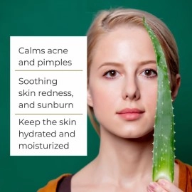 Ayusoul Ayurveda Rice Water Aloe Vera Gel for Skin, Face & Hair | Super-Hydrating, Soothing & Moisturizing | For Women & Men of All Skin Types - 200gm