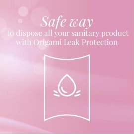 Origami Leakproof Sanitary Disposal Bags Pack of 3 (15 Bags Per Pack, Total 45 Bags) for Sanitary Pads, Baby Diapers, Panty Liner, Tampons, Condoms