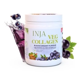 INJA Wellness Veg Collagen Supplement Powder for Women,Men,100% Vegetarian,No Added Sugar,Improves Skin & Hair Health,Reduce Fine Line & Wrinkles,Blackcurrant Flavour,150 grams