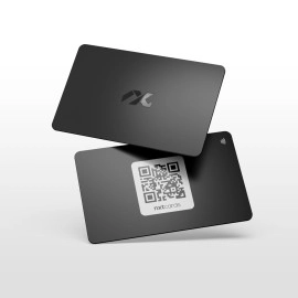 Nxt Cards Premium Business - NFC & QR Enabled - Matte Black - Digital Visiting - Just Tap to Share Contact - Smart Networking with Advanced NFC Technology