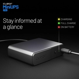 Cuzor Mini UPS PRO | Upto 8 Hours Backup | 3x2900 mAh Battery | Supports Jio, Airtel & All Other 12V Routers Upto 3Amps | UPS for 12V WiFi Router | Power Backup for broadband modems