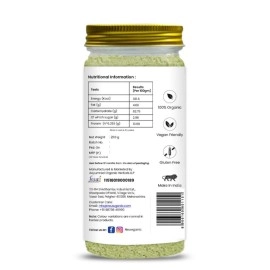 Neuwganic - Organic Aloe Vera Leaf Powder - India Organic and Usda Organic Certified - Food Grade - For Face,Skin & Hair Care - Aloevera Powder 200 gm Pack of 1