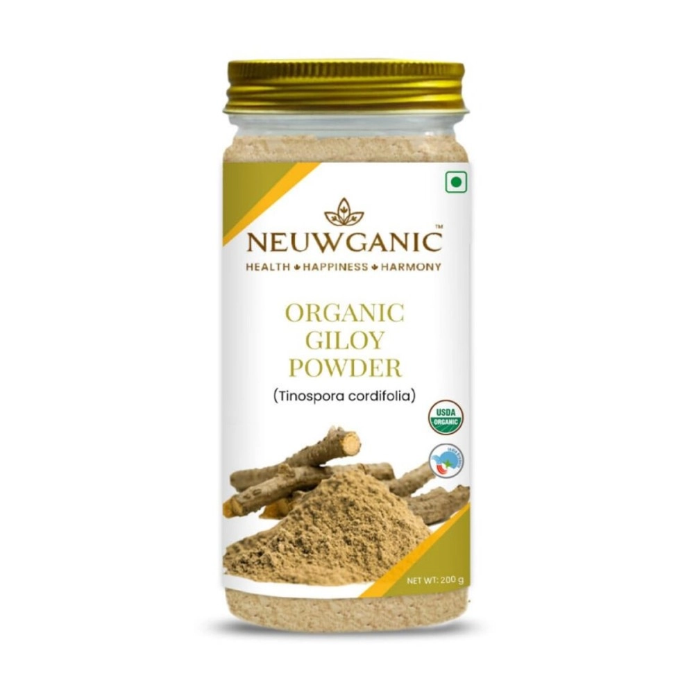 Neuwganic Giloy Powder (Stem) 200g | Use for Reducing Inflammation, Detoxifying Body, Improving Liver Function, Regulates Blood Sugar