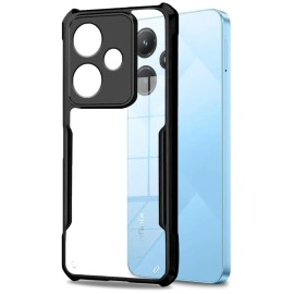 Fashionury Shockproof Back Case Cover for Infinix Hot 30i | Ultra Clear Soft Silicone | Raised Bumps for Camera & Screen Protection Back Cover Case for Infinix Hot 30i Bumper