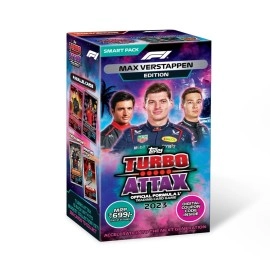 Topps F1 Turbo Attax Trading and Collectible Card Game (Smart Pack- Max Verstappen verison)