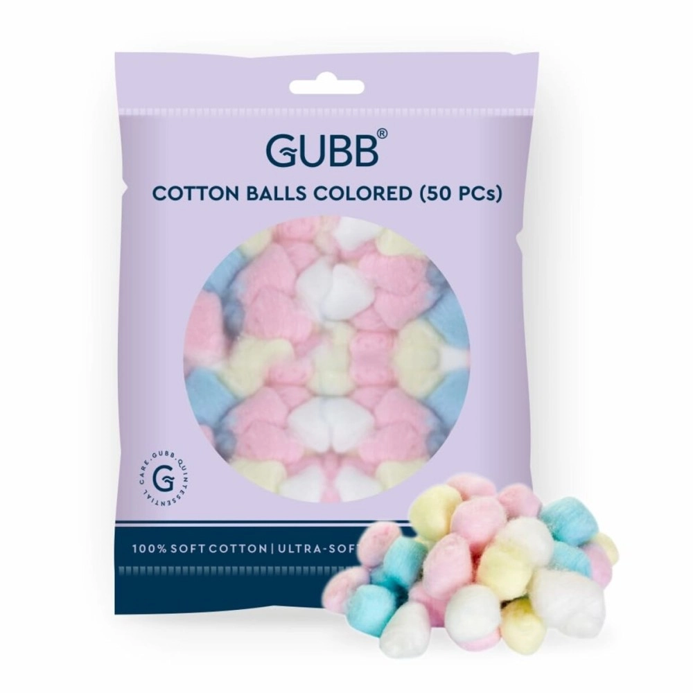 GUBB Pack of 2 Soft Cotton Balls Makeup Wipes - Gentle and Absorbent Cotton Rounds for Makeup Removal - Hypoallergenic Facial Cleansing Pads - Ideal for Sensitive Skin - Convenient Two-Pack