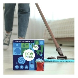 Eco Pods Floor Cleaner Surface Disinfectant Liquid Kills Germs (ROSE, SANDALWOOD, LEMON, WHITE FLOWER) - Pack of 36 (Water Soluble) - (Medium (Pack of 36) Covers- 1000 sq. ft.)
