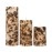 PROSPERRO LUMO by Parkash Candles Set of 3 Fragrance Pillar Candles Marble Finish (Brown - Coffee)