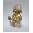 Gold Art India Ganesha Idol Ganesh for Car Dashboard Statue Ganpati Vinayaka Vinayagar Figurine Diwali Gifts Home Decor Luck, Success, Resin