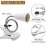 ELEPHANTBOAT E27 Clamp Incandescent Light Lamp Holder With Metal Clip 360 Flexible Gooseneck And Switch,E27 Bulb Holder With Plug Socket,Clip Lamp Holder Desk Lamp Lamp Base Holder(No Bulb),White