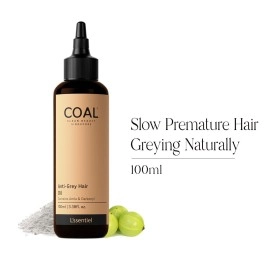 COAL Clean Beauty Anti-Grey Hair Oil with Darkenyl & Amla | 2X Potential To Slow Premature Hair Greying Naturally | Men & Women | All Hair Types | 100ml