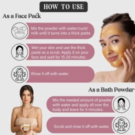 Sparkling Universe - Nalangu Maavu/Sunnipindi/Ubtan 20+ Herbal Face and Bath Powder 100% Natural 200 grams