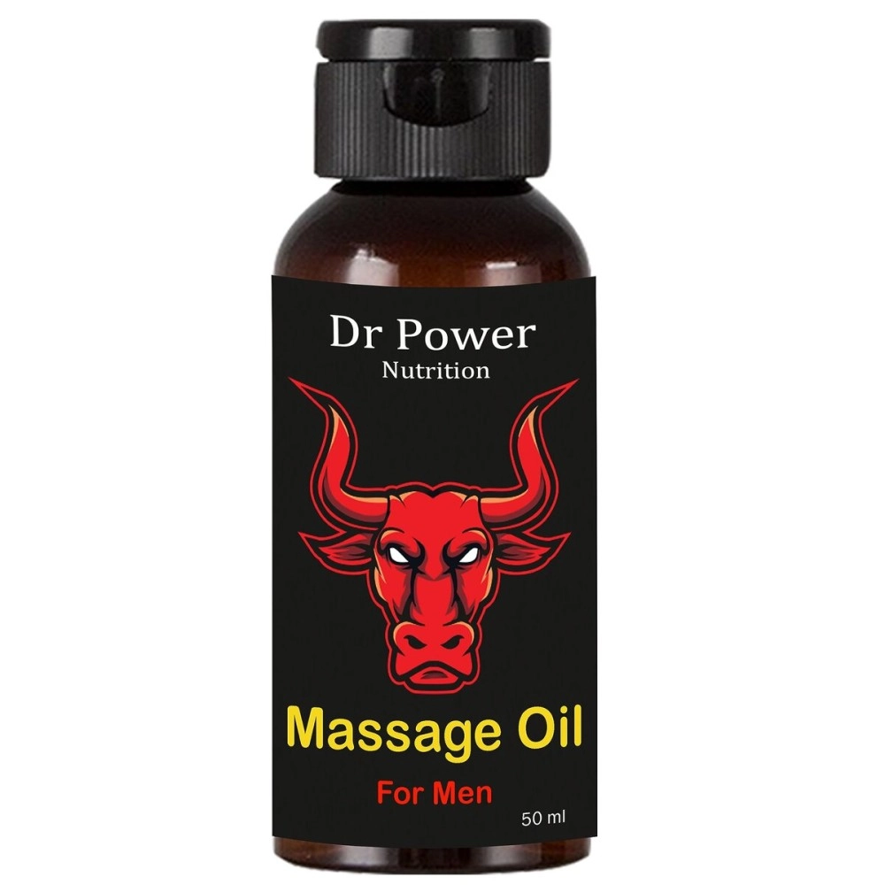 Dr Power Nutrition massage Oil | Ayurvedic Massage Oil for Men | restores energy & hardens the relaxing muscles | Shilajit, Jaiphal | 50 ml