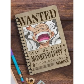 ComicSense.xyz One Piece Anime Sketchbook Gear 5th Bounty A5 Spiral Drawing Sketch book Unruled for Kids Students Gift