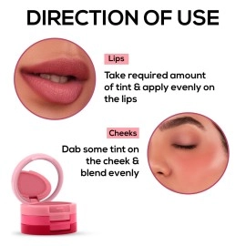 RENEE Glam Stack 3-In-1 Lip & Cheek Tint - Pink 4.5g - 3 Shades in 1, Rich Creamy Natural Seamless Finish, Smooth & Blendable Formula - Travel Friendly, Quick & Easy to Use