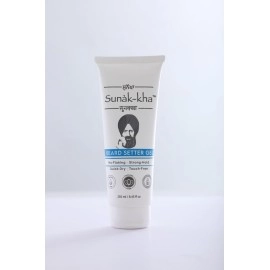 Sunakkha Beard Setter Gel Pack of 1 (250ml)| No Flakes | Beard Fixer for Sikh Men | Long Lasting Extra Strong Hold | Non Messy, Great Fragrance | Sulfate Free | Paraben Free