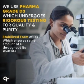 Carbamide Forte Chewable Vitamin D3 10000 IU - Cholecalciferol Vitamin D Supplement for Women & Men | Orange Flavour - 60 Tablets