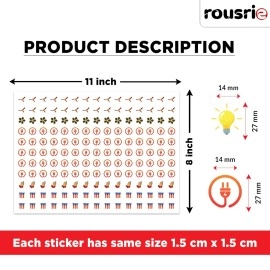 Rousrie Store Waterproof Multicolor Switch Sticker