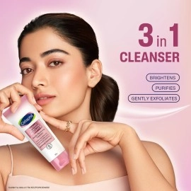 Cetaphil Bright Healthy Radiance Gentle Renewing Cleanser|100G|Gentlebright Technology With Vitamin E-Releasing Jojoba Beads|3In1: Brightening,Gentle Exfoliation And Anti-Pollution|Fragrance Free