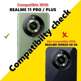 Tough Lee Phone Case - Back Cover - Realme 11 Pro 5G/11 Pro Plus 5G/11 Pro+ 5G (Transparent) - Silicone - Shock PROOF