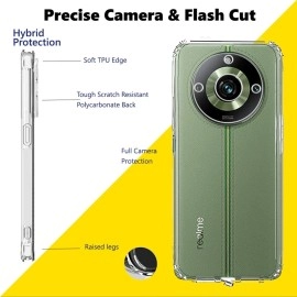 Tough Lee Phone Case - Back Cover - Realme 11 Pro 5G/11 Pro Plus 5G/11 Pro+ 5G (Transparent) - Silicone - Shock PROOF