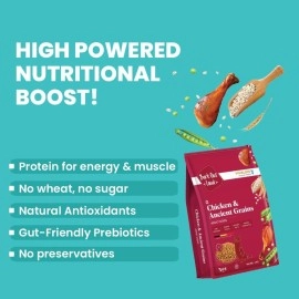 Bark Out Loud by Vivaldis Adult Dry Dog Food Combo- Naked Oats and Veggies, Salmon and Turkey, and Chicken & Ancient Grain - Rich in Protein, Pet Nutrition with Nutrients and Herbs (100 gm, Pack of 3)