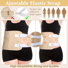 HANNEA Castor Oil Pack Wrap Set for Breast, Waist and Neck, Preventing Oil Leaks, Reusable Castor Oil Pack Kit with Adjustable Elastic Strap and Pocket for Liver Detox