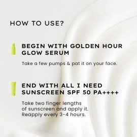 Hyphen Daily Day-Care Routine with Face Serum & Moisturizing Sunscreen SPF 50 | Glow & Protect Skincare Essentials for All Skin Types | Rich in Niacinamide, Hyaluronic Acid & Kakadu Plum | Pack of 2